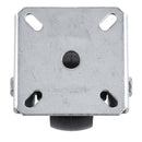 Pressed Steel Fixed Castors With Black Polypropylene Wheel - 50mm to 100mm