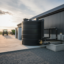 Light Gray Heavy Duty 15,000 Litre Storage Tank for High-Density Liquids