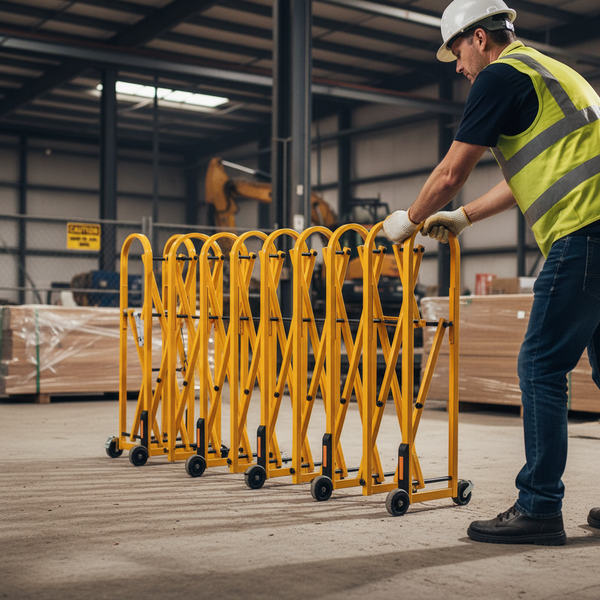 Premium Extendable Diamond Barriers for Enhanced Safety