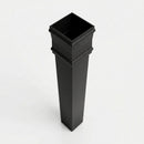 Traditional Downpipe Length 72x72mm x 3m Non-Eared Socket — Textured Black