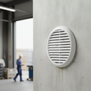Premium Round Louvre Air Vent Cover for 80-152mm Openings - Removable Flyscreen, Ideal for Residential and Commercial Use