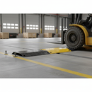 Light Slate Gray Premium Heavy Duty Steel Speed Ramp with Built-in Cable Channel