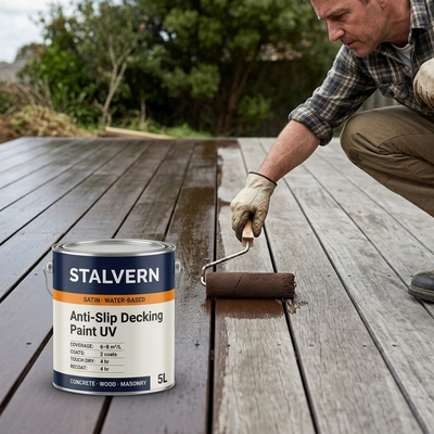 Anti-Slip Decking Paint 5L - UV Resistant Satin Finish