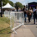 Dark Gray Premium 2.3m Metal Pedestrian Barrier for Crowd Control
