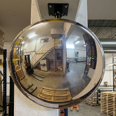 570mm Diameter Half-Sphere Safety Dome Mirror, 180° View