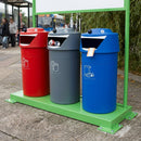 Face Litter Bin 90 Litre Polyethylene Waste Container