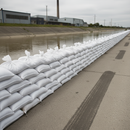 Light Slate Gray Premium Ready Filled Sand Bags for Flood Defense & Traffic Management