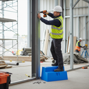 Gray Premium Builders Step - Durable and Lightweight Construction Access