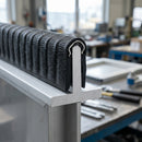 Steel-Reinforced Grip Edge Trim 14.5x10mm for 1-4mm Panels - 50m PVC (view 2)
