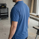 True Blue Polo Shirt with Chest Pocket - Cotton-Polyester