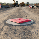 Rosy Brown Heavy Duty Manhole Cover for Construction - 4 Tonne Load Capacity