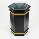 GRP Hexagonal Fluted Open Top Litter Bin - 84 Litre (view 2)
