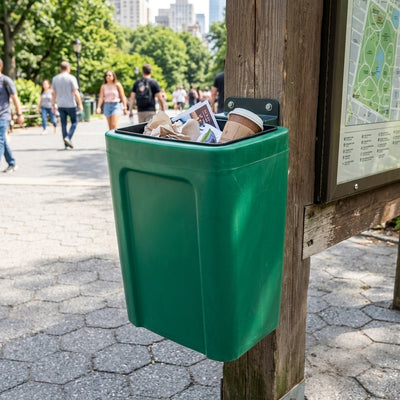 Open Top Waste Bin - 25 Litre Capacity