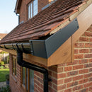 Aluminium Fascia Board Joint Cover V Return — RAL 7016 (in use)