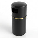 90 Litre Hooded Recycled Polyethylene Litter Bin (view 2)