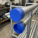 48.3mm Scaffold Tube End Cap - Blue LDPE, 2.5mm Wall (view 2)