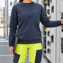 Women's Arc Flash Flame Resistant Sweatshirt - Navy