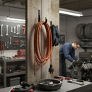 Premium Heavy Duty Universal Garage Hook with Yellow End Caps - 7cm Length for Organizing Tools, Bikes, and Outdoor Equipment