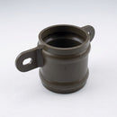 Traditional Downpipe Spare Socket Eared 76mm Diameter — RAL 7022