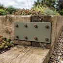 Sleeper Joining Plate Olive Grey 170mm x 80mm x 2mm