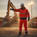 Sienna Premium Two-tone High-Visibility Bomber Jacket - Red and Grey