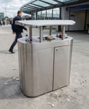 270 Litre Triple External Recycling Bin with Orbit Hood