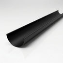 Half Round Aluminium Gutter 125mm x 3m Marine Grade — Textured Black