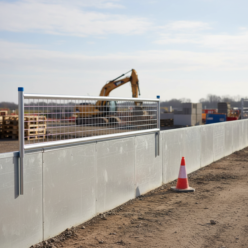 Gray Heavy Duty Hoarding Mesh Extension Panel for Enhanced Security