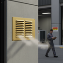 Premium Louvred Aluminium Vent for Double Brick Apertures - 9x6 Inch with High Airflow Capacity