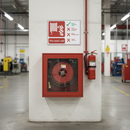 Gray Heavy Duty Fire Equipment Safety Signs - Fire Hose Reel Instructions