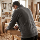 Heavyweight Tech Sweatshirt Jacket with Reinforced Panels - Grey