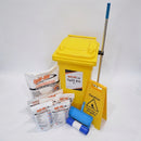 60-litre Absorbent Spill Kit in Mobile Wheelie Bin with Pouches (view 2)