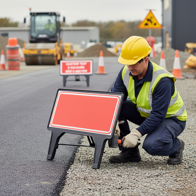 Premium 1050 x 450mm Q-Sign with Robust Design and Stability