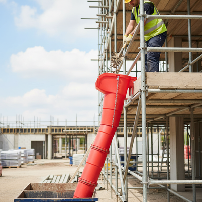 20" Premium Side Entry Hopper Rubbish Scaffold Chute