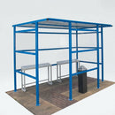 2180 × 2450mm Smoking Shelter, 7-person capacity