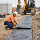 Rosy Brown Premium Heavy Duty Access Half-Size Mat Double Sided - 2440 x 610 x 12 mm