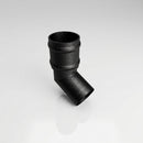 Traditional Aluminium Downpipe Bends 63mm Dia 92.5° 112.5° — Textured Black / 112.5 Degrees