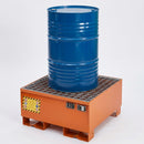 1 Drum Steel Spill Pallet, 222L Capacity, Galvanised (view 2)