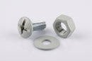 M6 Moulded Gutter Jointing Bolt, Nut & Washer Set (50 Pack) — RAL 7035