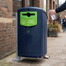 140 Litre Recycling Bin with Propellor Aperture MDPE