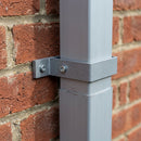 Aluminium Downpipe Clip 72×72mm Flush Joint