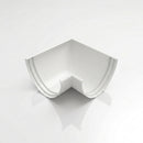 90° Aluminium Gutter Angle 130mm - Marine Grade — RAL 9016