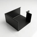 90° Aluminium Box Gutter Angle 135 x 100mm — Textured Black