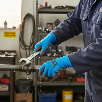Water Resistant Premium Latex Coated Gloves for Enhanced Grip
