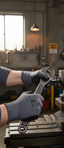 Dark Slate Gray Premium Foam Coated Light Work Safety Gloves - 12 Pairs