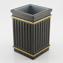 112 Litre Square Fluted GRP Open Top Litter Bin (view 2)