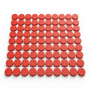 Poppy Red Colour Caps Pack of 100 (view 2)