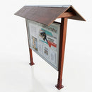 1080 x 1330mm Park Notice Board – 18 A4 Capacity (view 2)