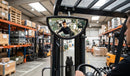 258 x 39 x 128mm Polymir Convex Forklift Safety Mirror