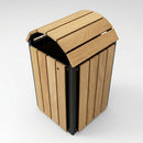 Wooden Litter Bin with Steel Frame – 112 Litre Capacity (view 2)